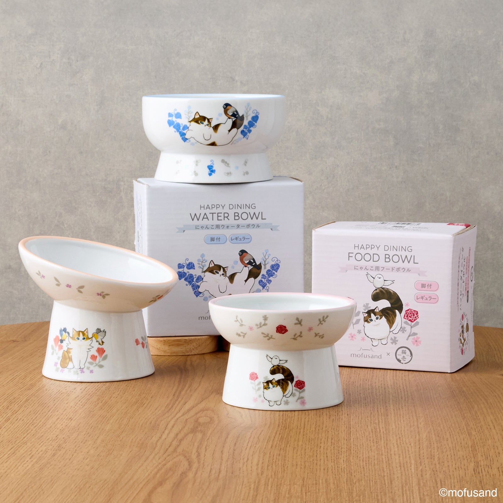 🎀【預訂】mofusand x 貓壱陶瓷斜碗