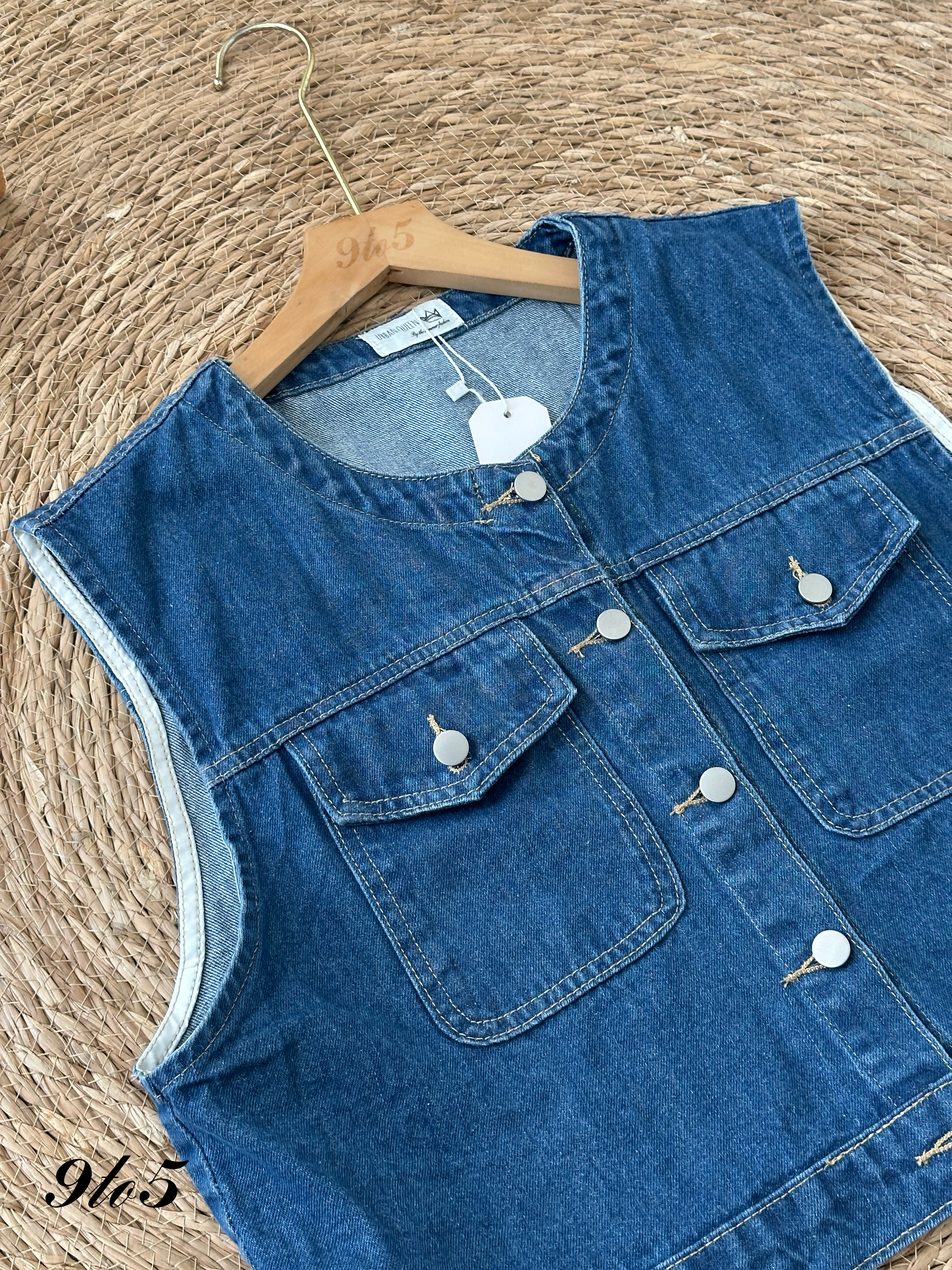 T3993 Denim Vest / Jacket - Blue