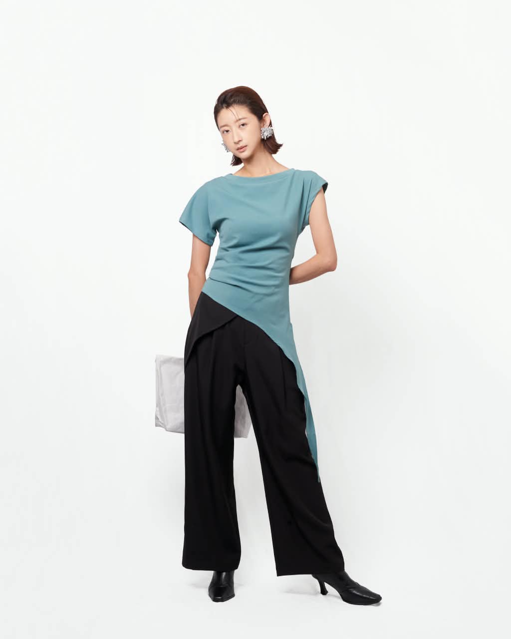 VIL-LP886059 FLIP HIGH WAIST PANT