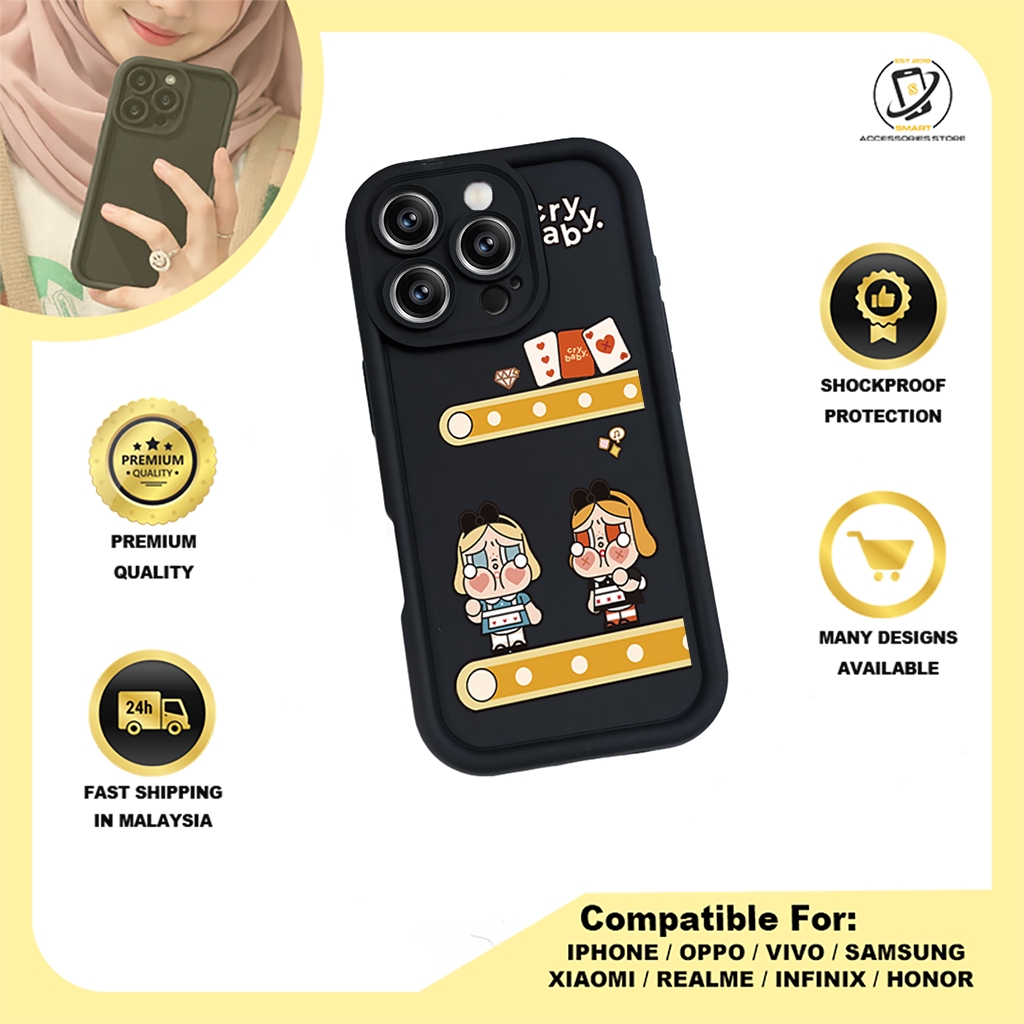 TPU DESIGN CASE PHONE FOR INFINIX - DESIGN CRYBABY D