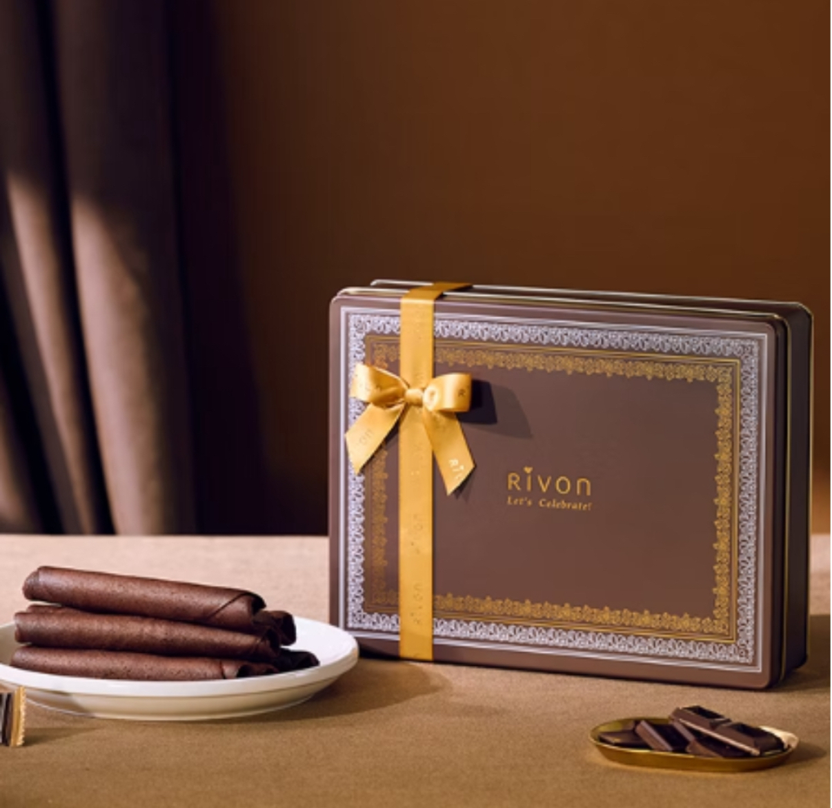 現貨現貨 RIVON  法式手作2.5雪茄卷特濃巧克力 /牛油味 法式手作2.5雪茄卷10入/20入禮合