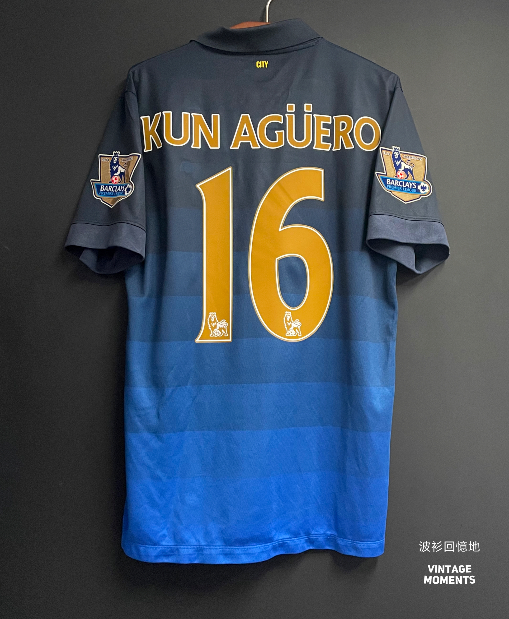 曼城14/15客場 阿古路 MANCHESTER CITY AWAY AGUERO 