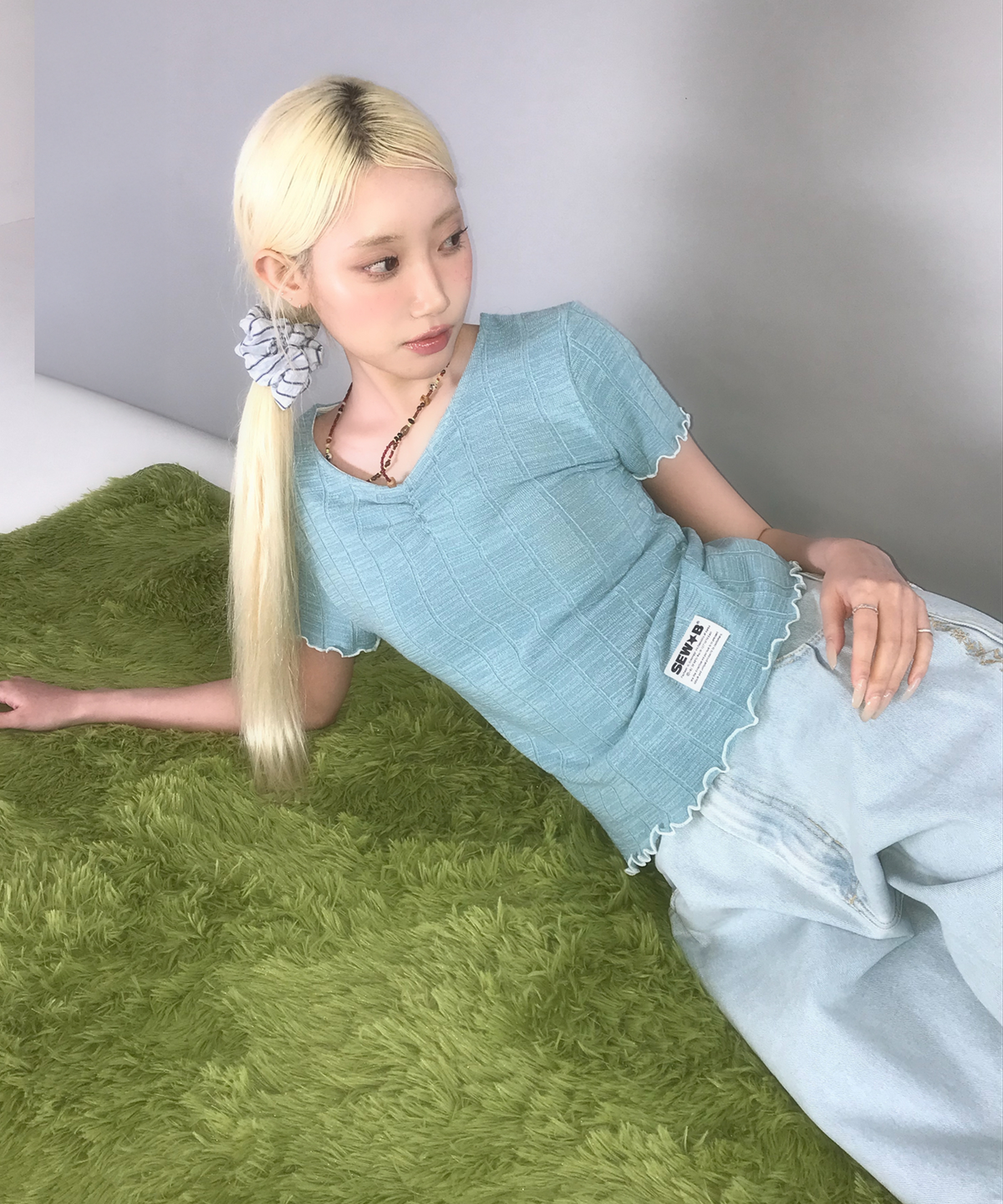 🇰🇷訂購｜SEW-B 26SS｜uu semi-cropped short-sleeve tee 2色 