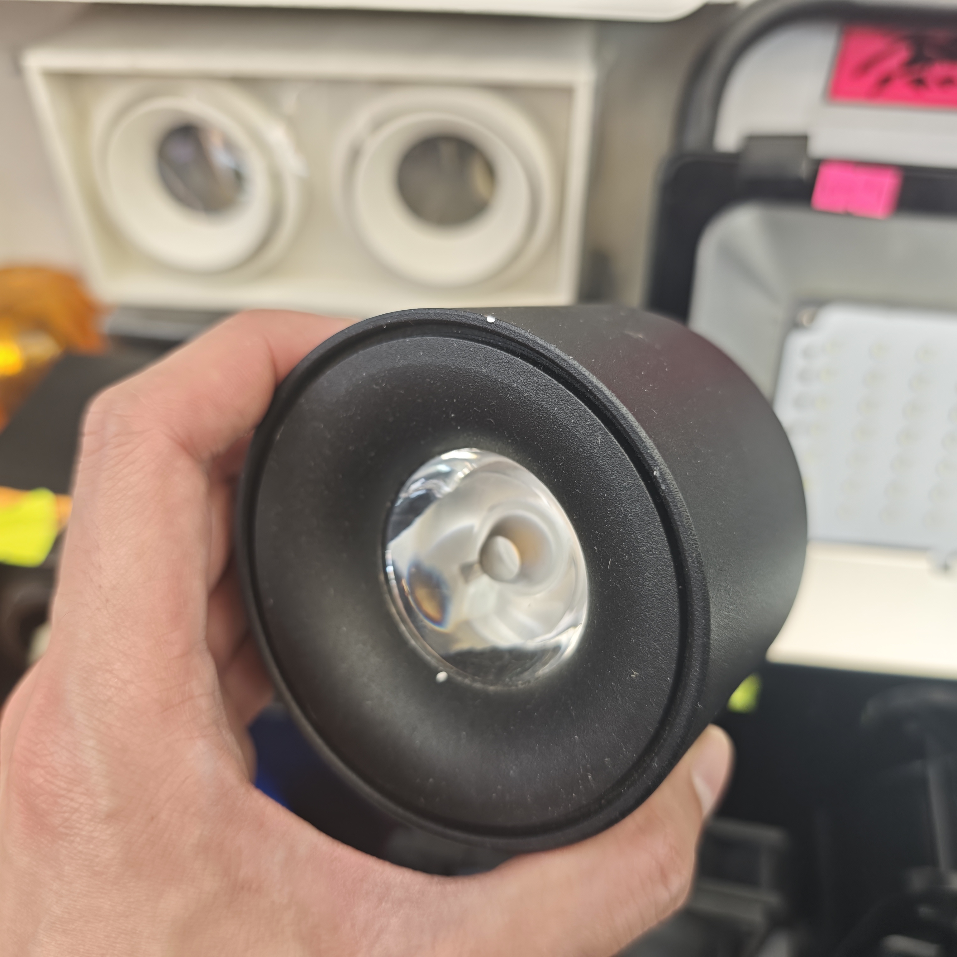 圓形盒仔燈 黑色靜謐系列 單頭盒仔燈燈殼 LED燈膽 固定照射角度