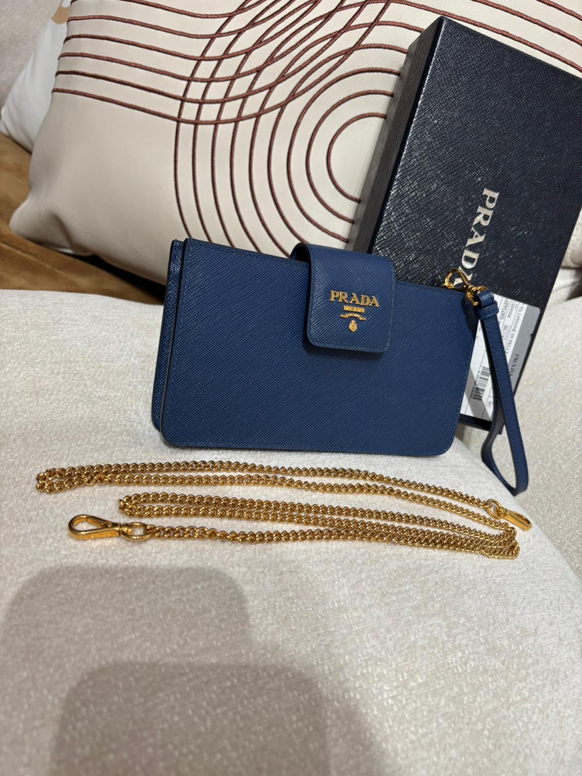 PRADA Saffino 2 Way Shoulder Bag金扣手挽斜孭兩用 100%Authentic,98%new ✅box 