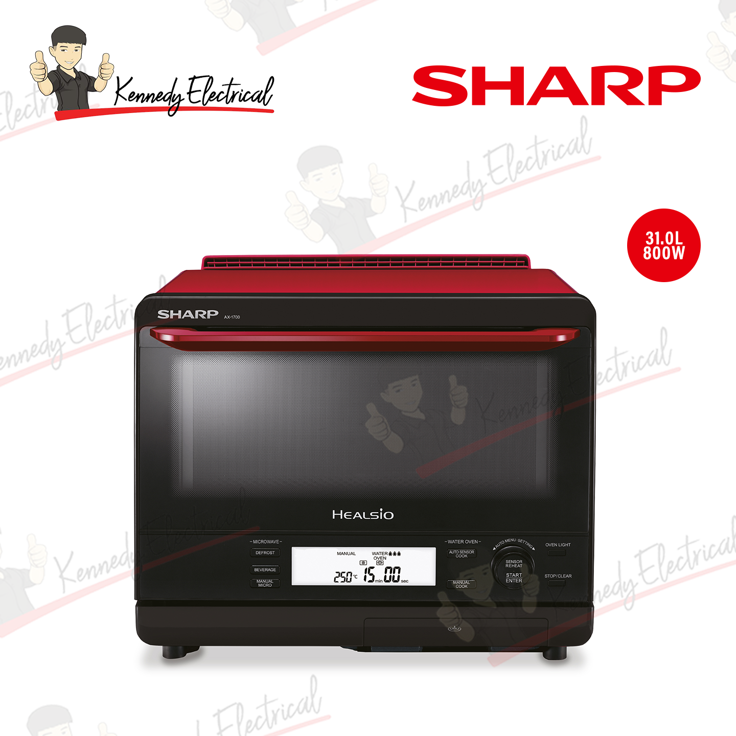Sharp 31L Healsio Superheated Steam Oven (AX1700VMR)