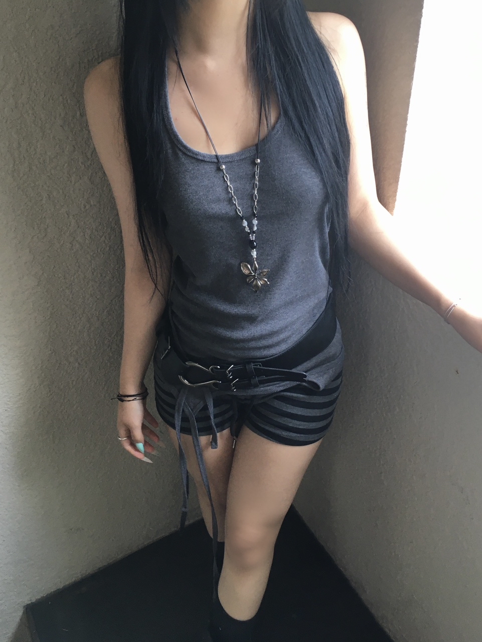 Asymmetric Halter Tank Top
