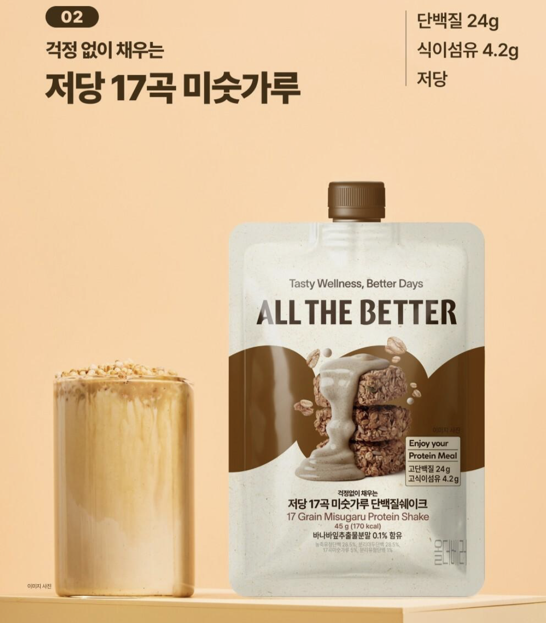 限時優惠｜韓國 ALL THE BETTER 高蛋白 代餐奶昔 2包/套｜Protein Shake