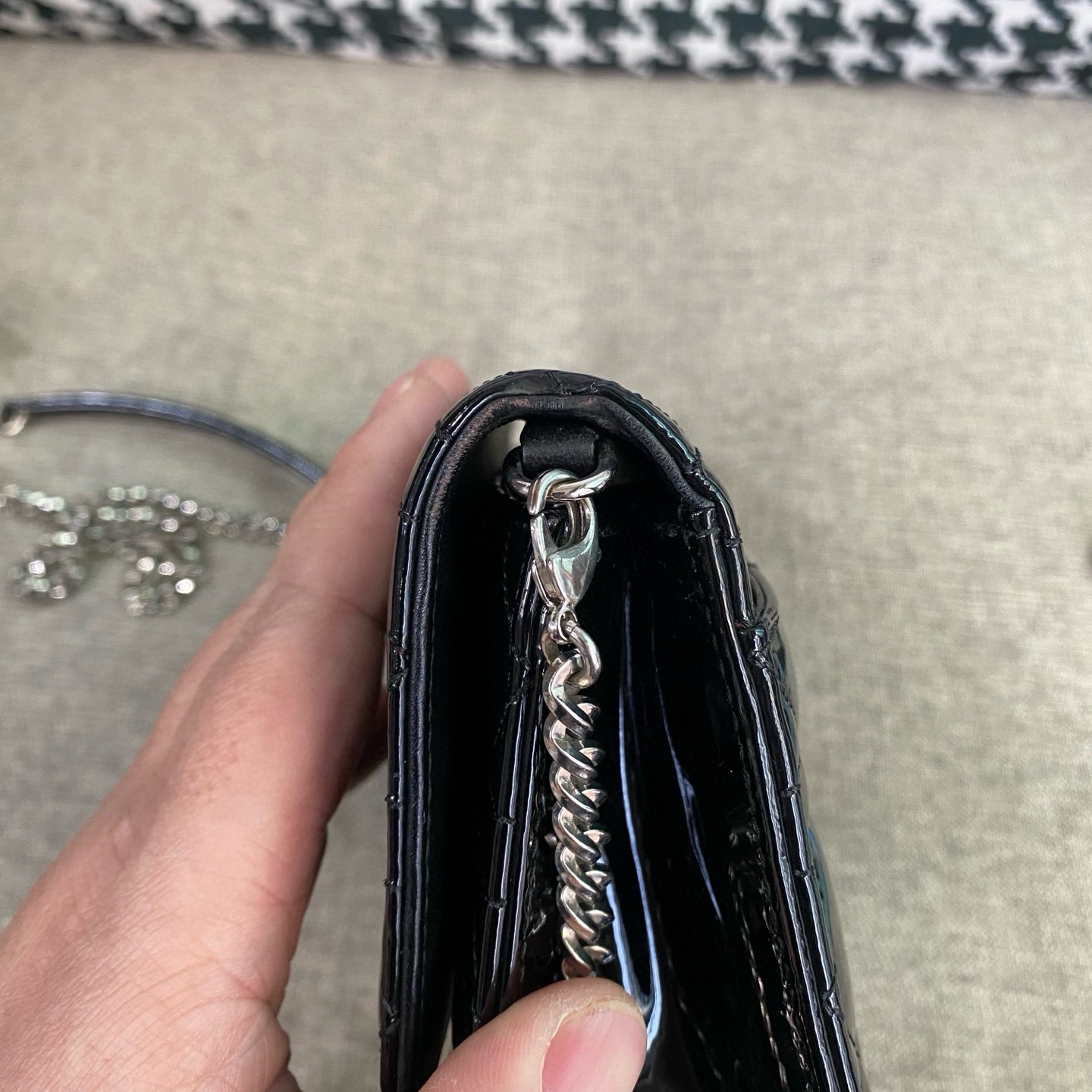 【預訂貨品】Dior黑色漆皮woc 