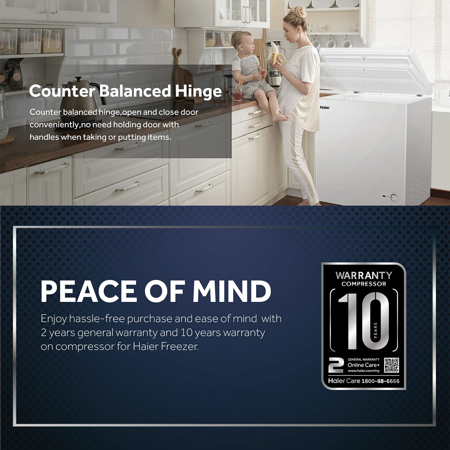 Haier 246L Chest Freezer (HCF-246M)