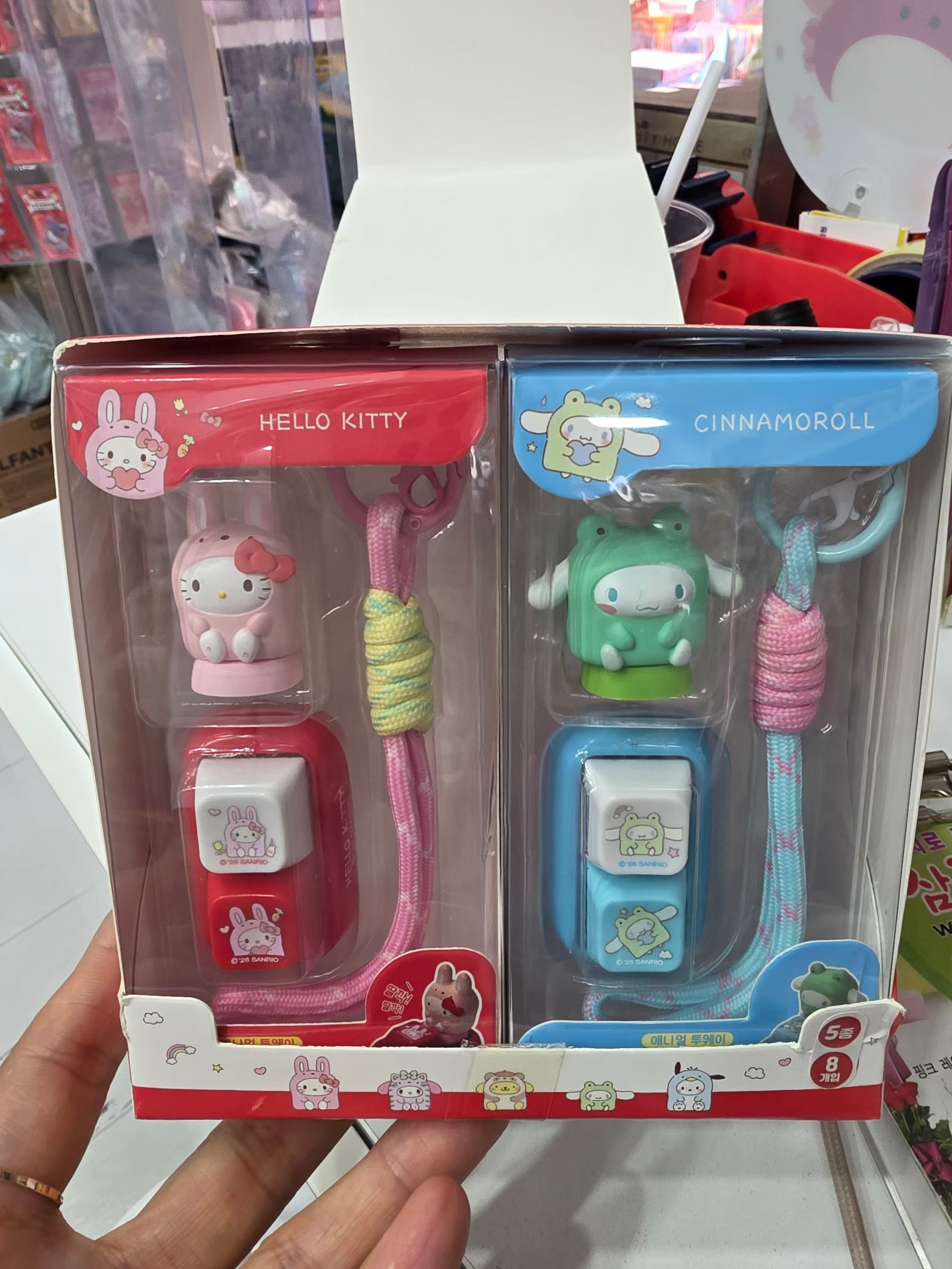 【預訂】韓國直送 Sanrio 公仔鍵帽鑰匙圈 