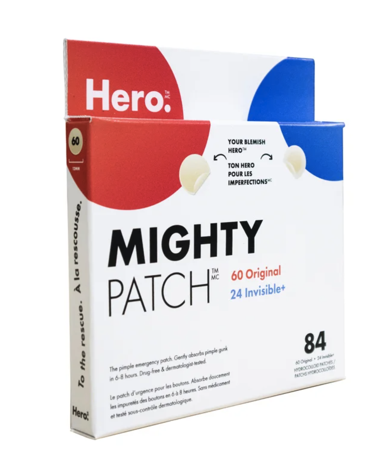 Hero Mighty 皇牌暗瘡貼套裝｜日夜抗痘 84片裝