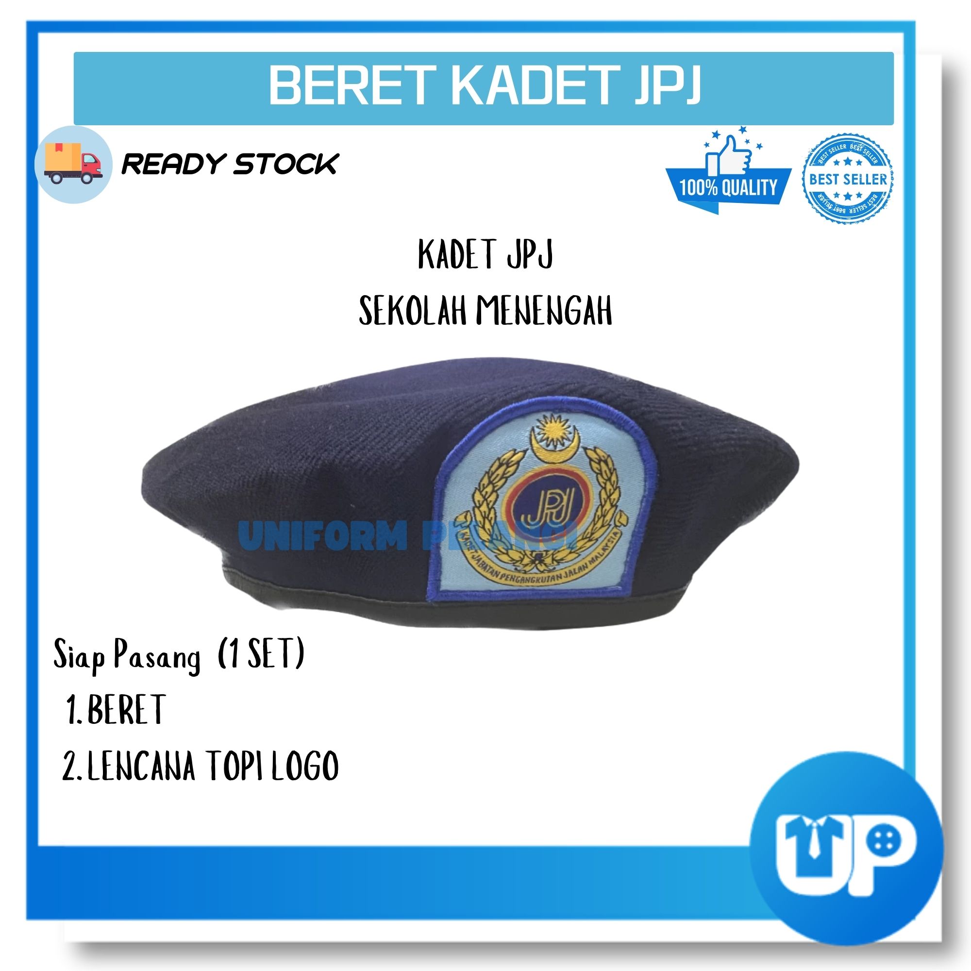 Set Beret Kadet Jabatan Pengangkutan Jalan (JPJ)