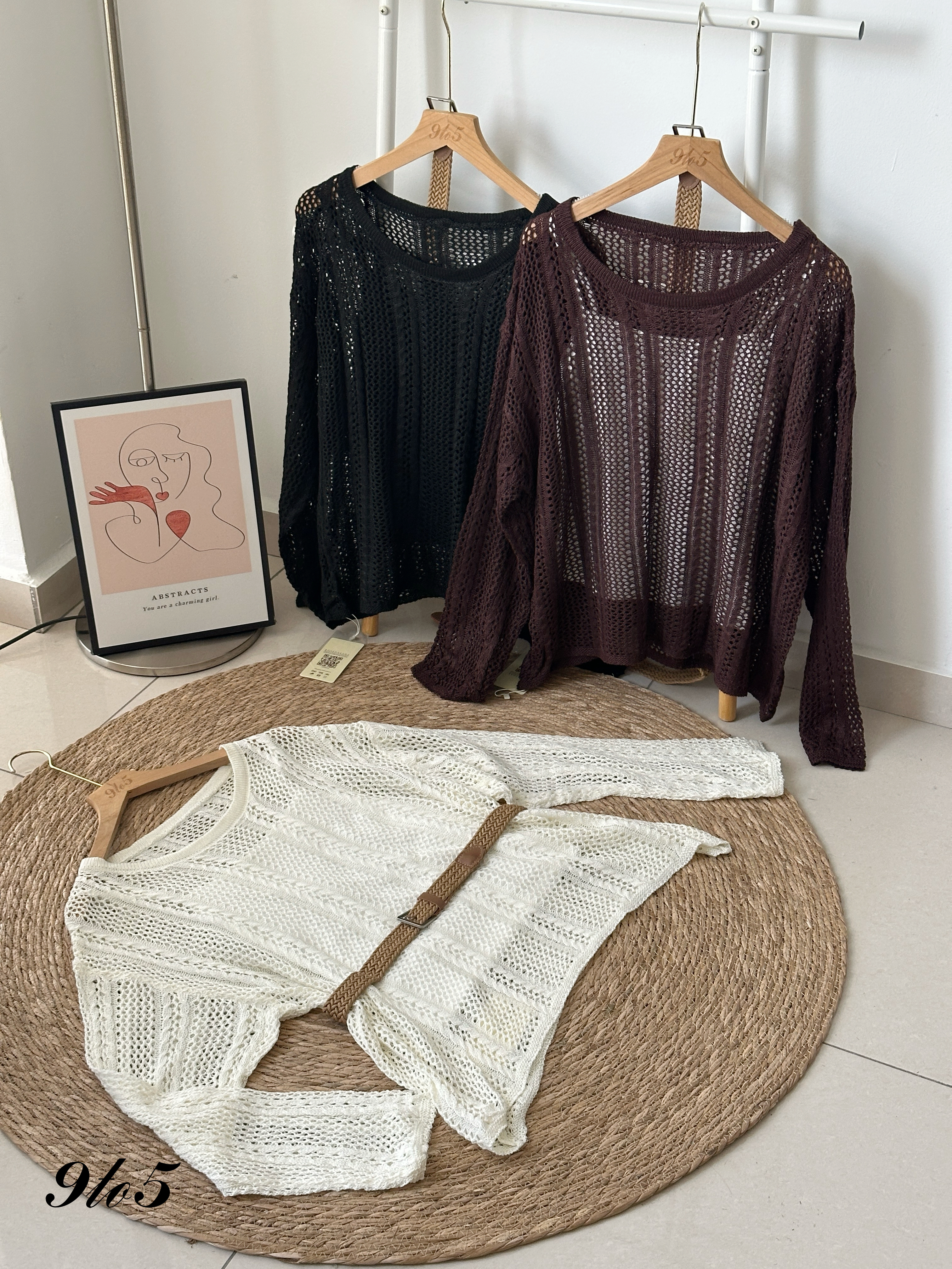 T4124 Open-Knit Top - 3 Colors 