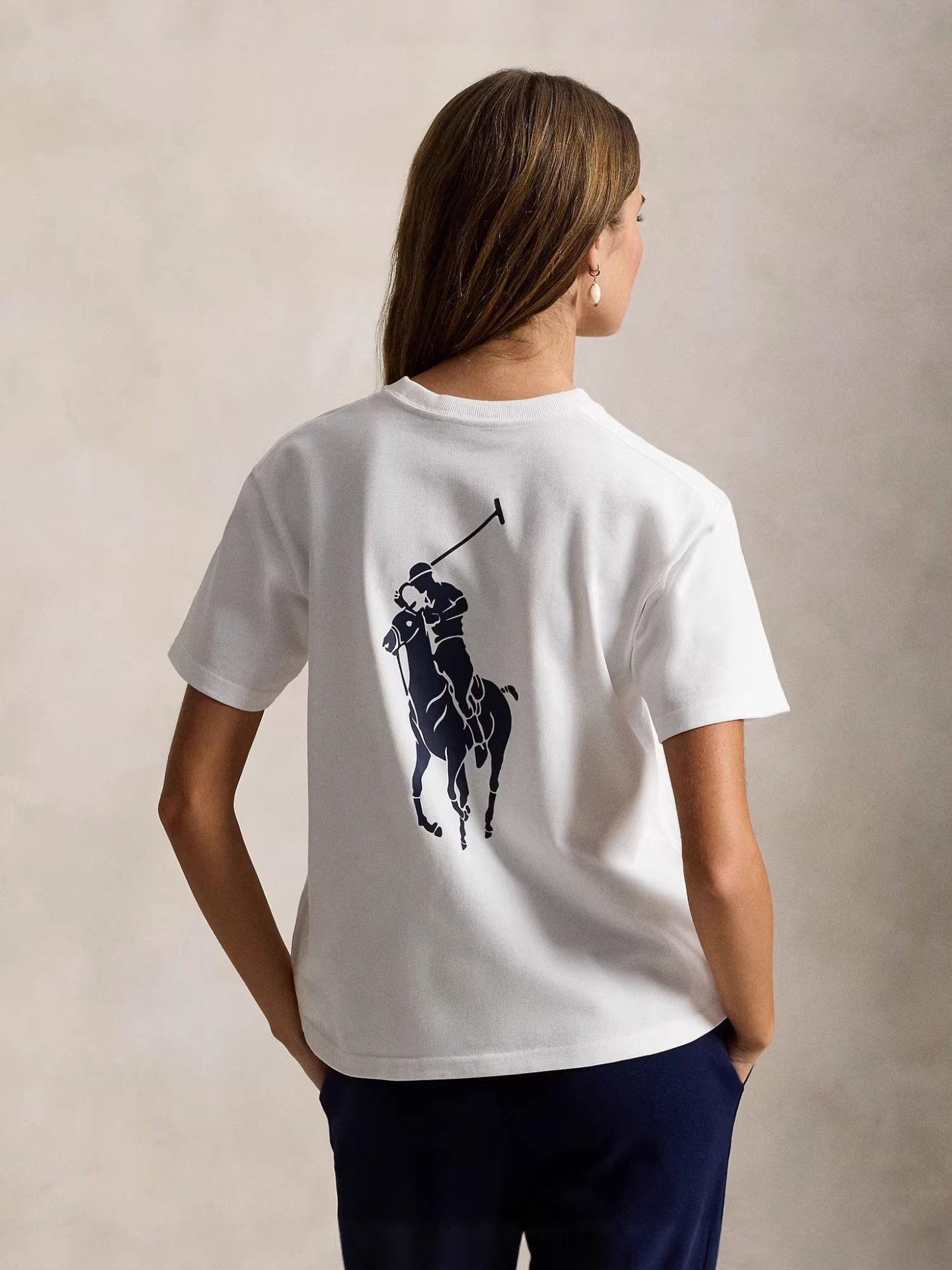 預訂 RL Polo 東京限定款後背大馬標短袖Tee (只得白色)