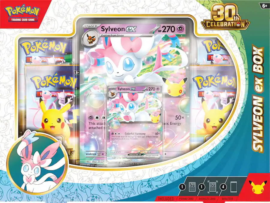 Pokémon 美版 TCG: 30th Celebration ex box