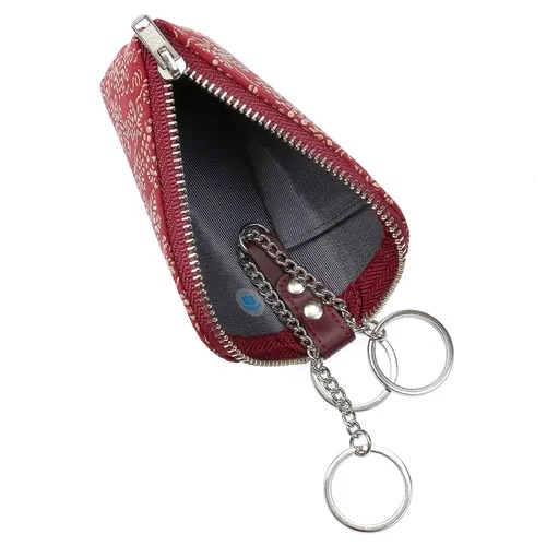 日本🗾印傳漆紋的鹿🦌皮製成鎖匙🔑包現貨🛬