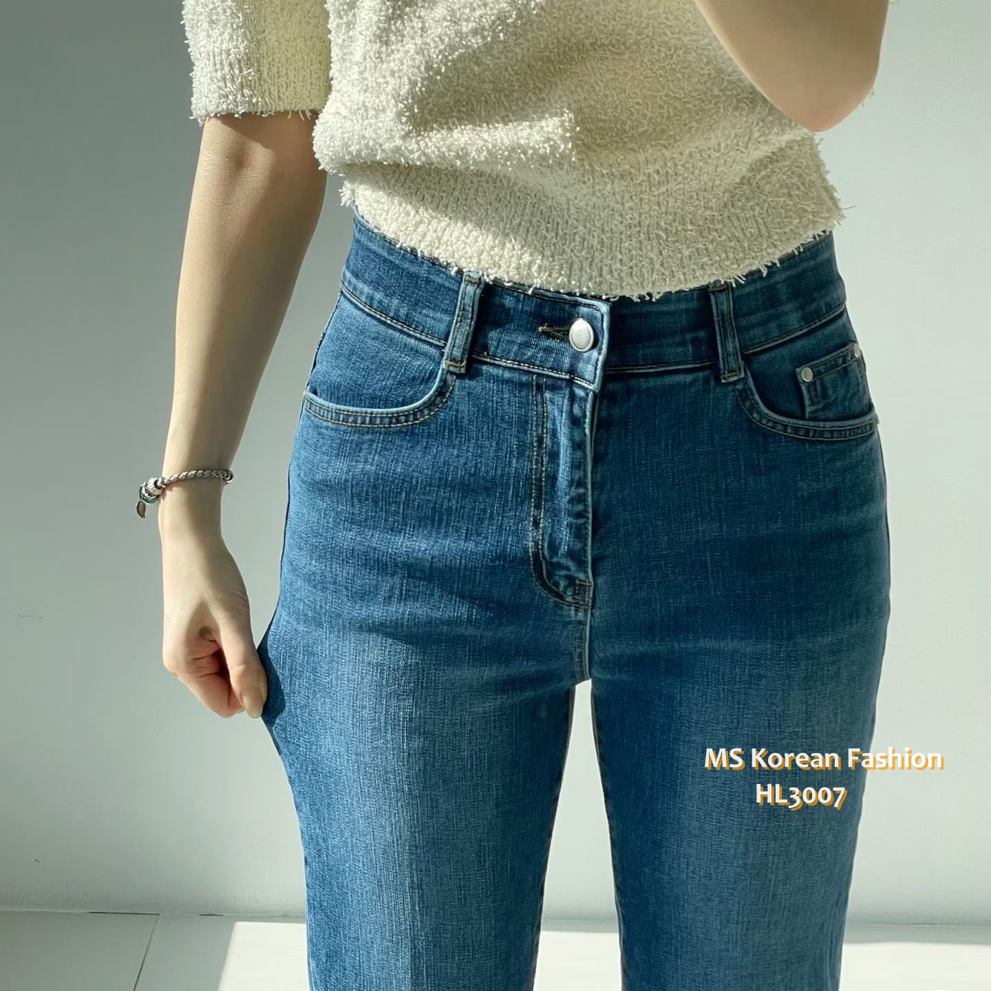 HL3007 韓國🌼Howluk春版熨線定型喇叭牛