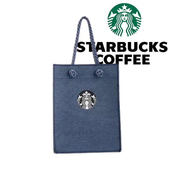 台灣直送-Starbucks棉繩丹寧女神提袋