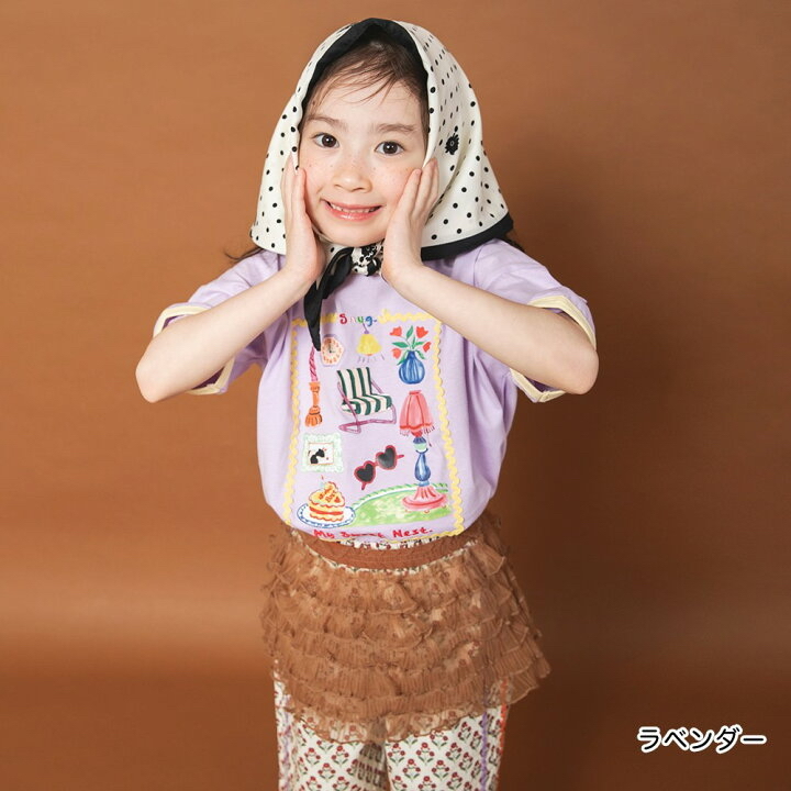 🇯🇵預訂 日本直送🇯🇵Branshes x Rii系列三色水彩圖案印花波浪紋寬鬆短袖T恤