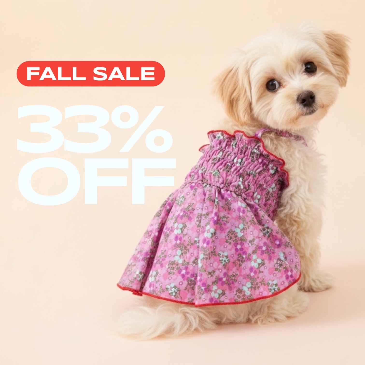 S507R 花布吊帶橡根裙 Floral suspender oak skirt