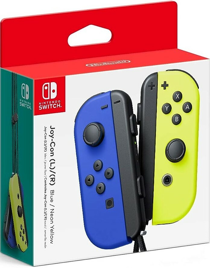【行貨】Nintendo Switch Joy-Con 控制器 (藍色 / 電光黃) NSW-0732 (*)