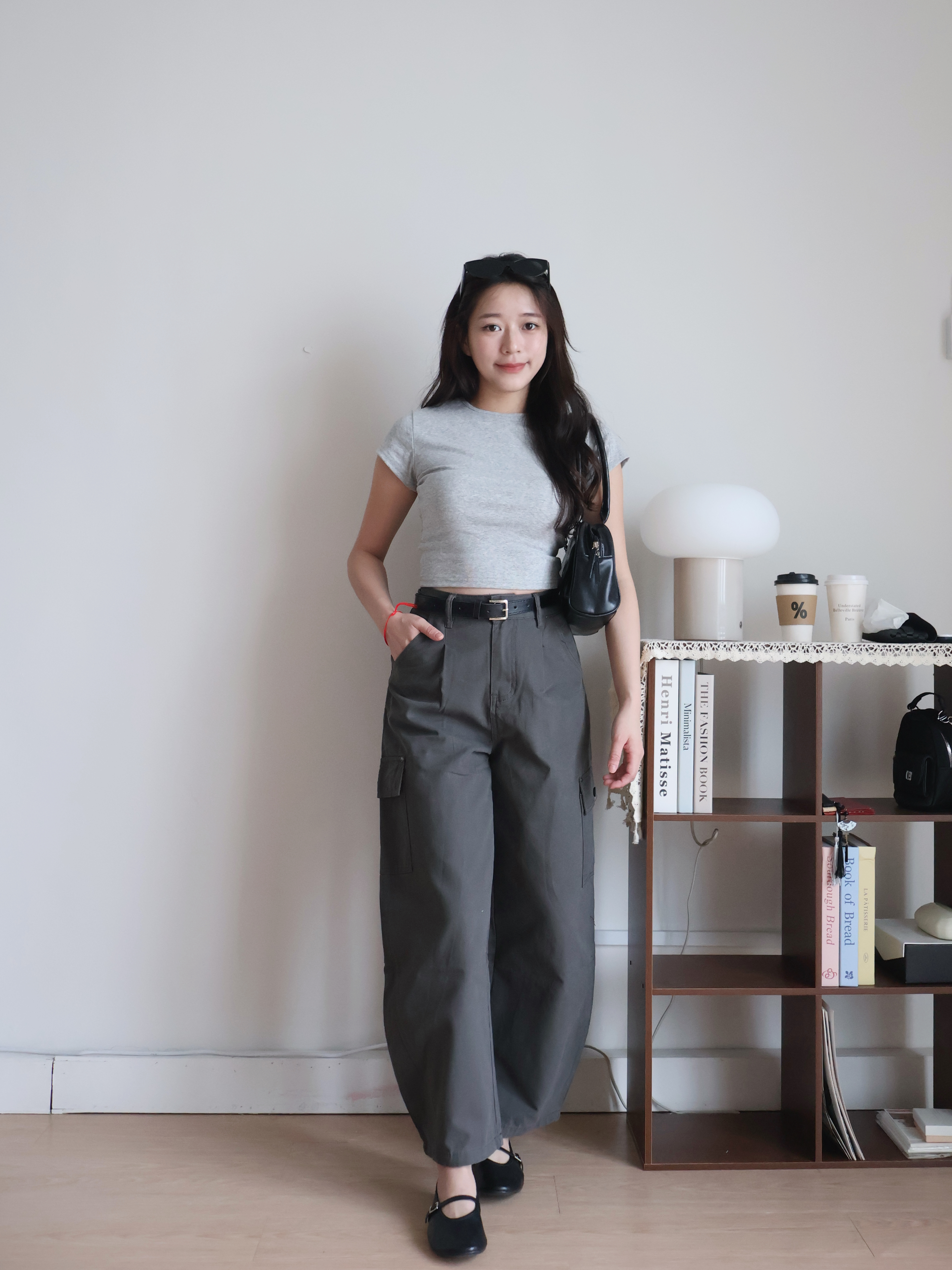Kyle Cropped Top | Grey