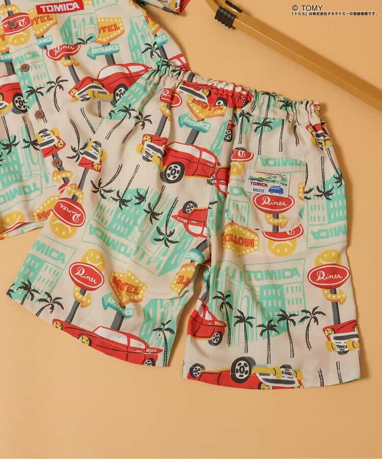 🇯🇵預訂 日本直送🇯🇵Breeze x Tomica系列兩色椰樹車車滿印夏威夷風七分褲