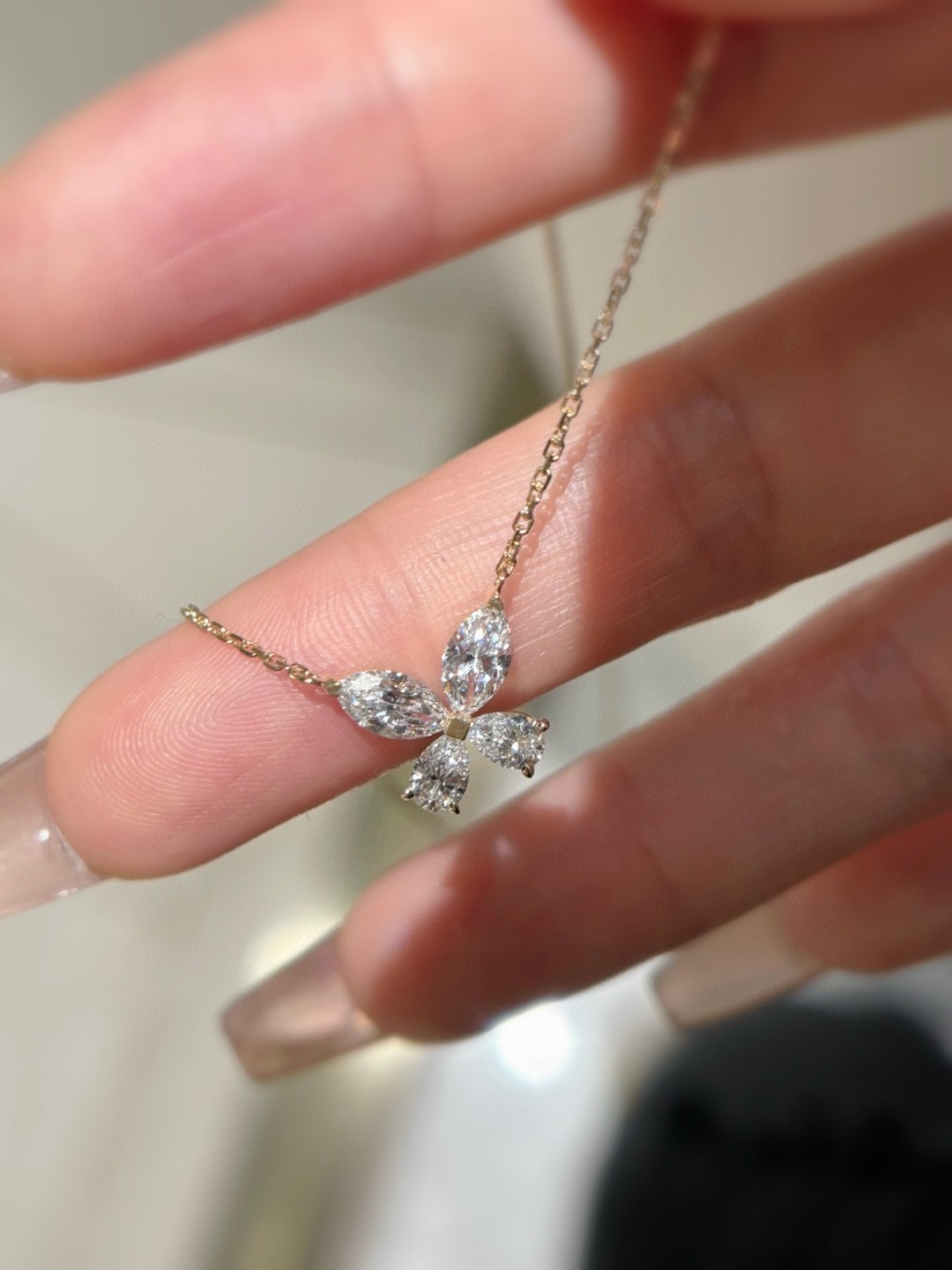 18K Lab Diamond Necklace