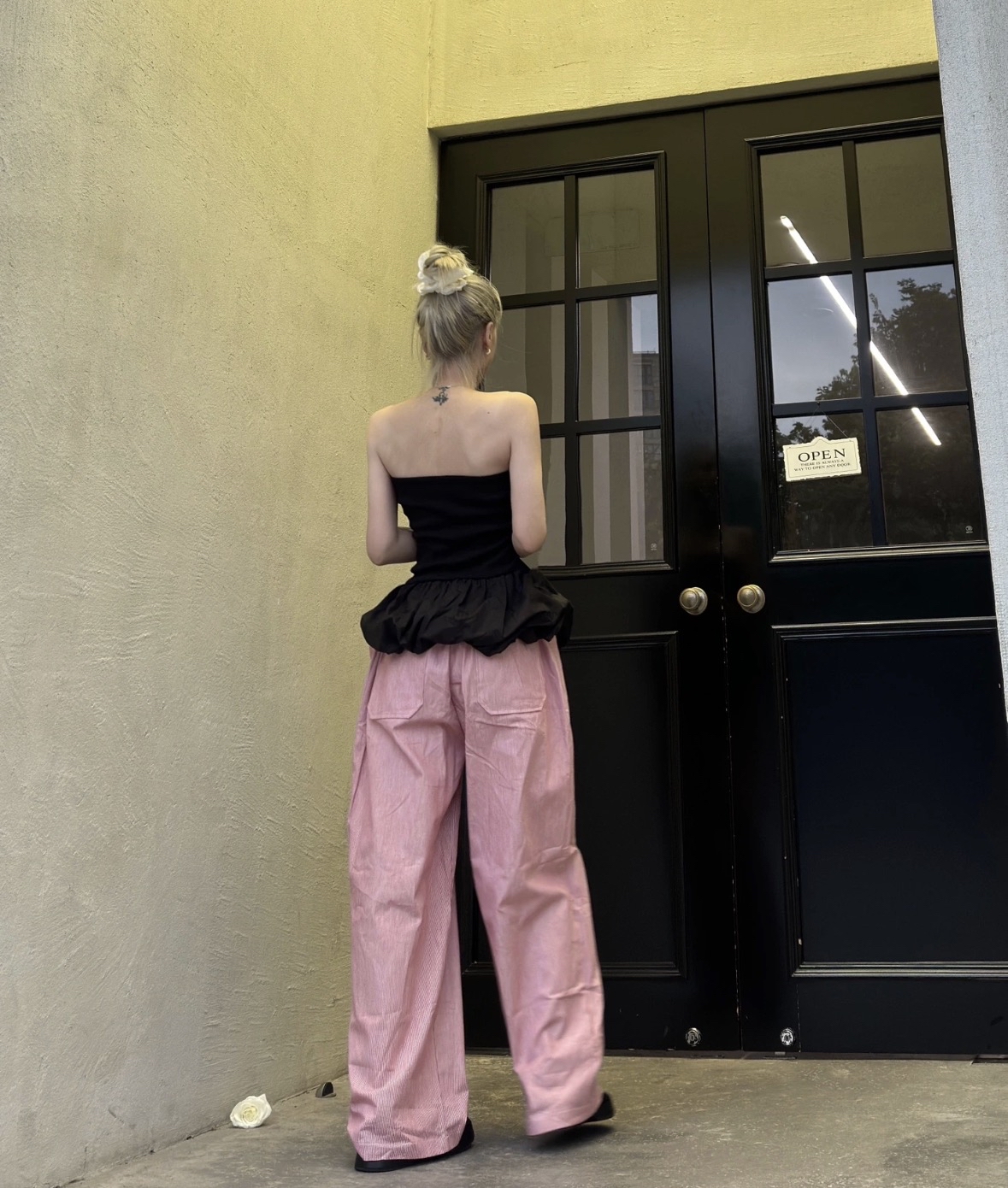 TP479抹胸花苞上衣