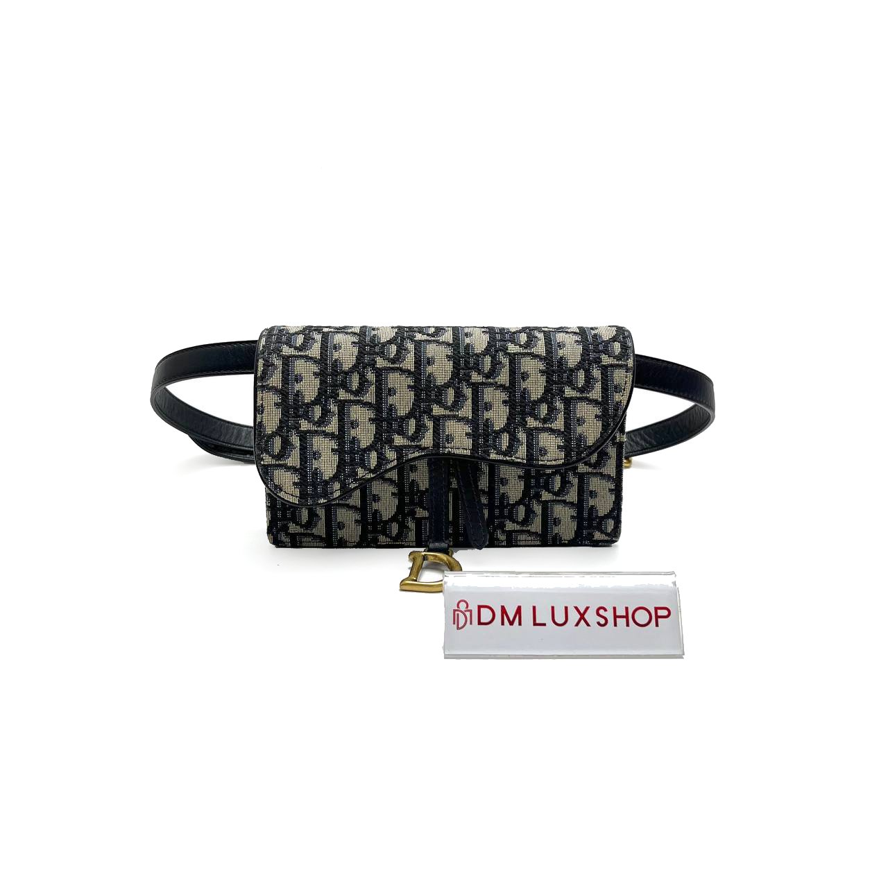Dior Oblique Saddle Belt Pouch with Strap