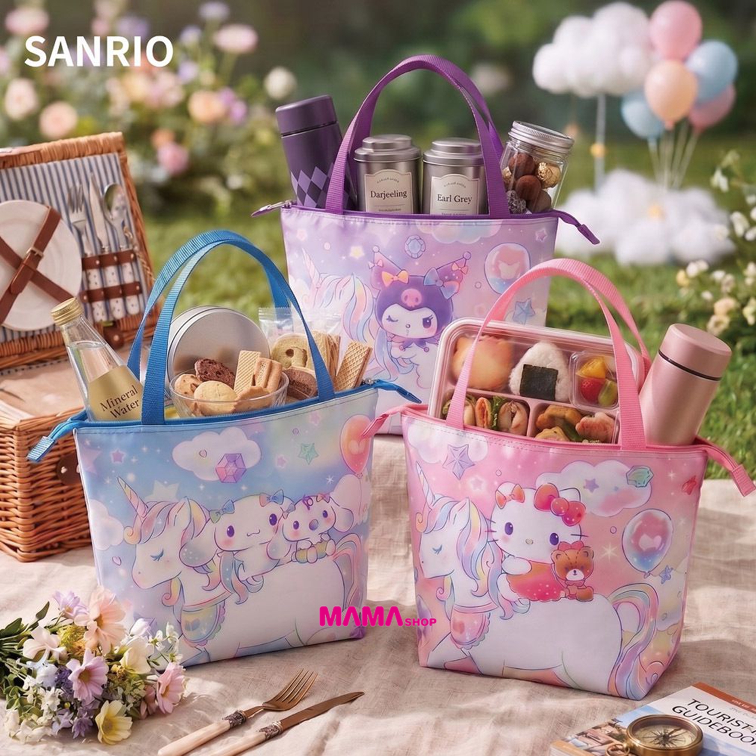 台灣直送Sanrio 獨角獸系列最新商品  (保冷暖大提袋、 飲料提袋、軟式吸水地墊、獨角獸造型軟式吸水地墊)