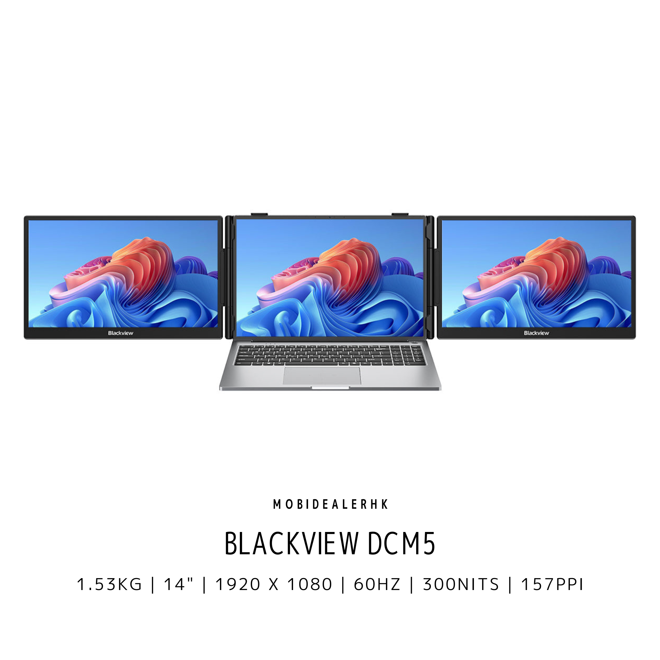 Blackview DCM5 | 便攜式螢幕 | 14" | FHD | 60Hz | 300 Nits | 157 PPI | 1.53kg