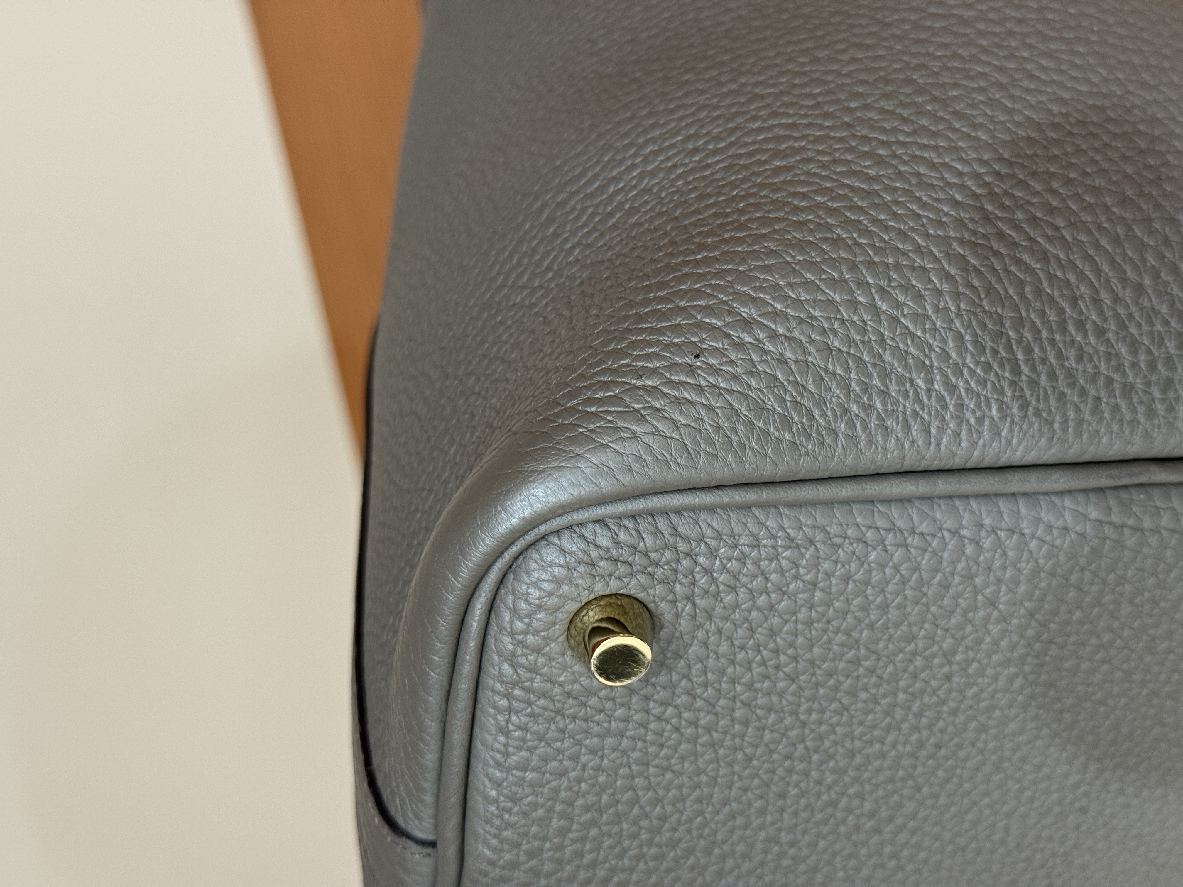 Pre-Owned HERMES P18 / Stamp Y / 錫器灰 