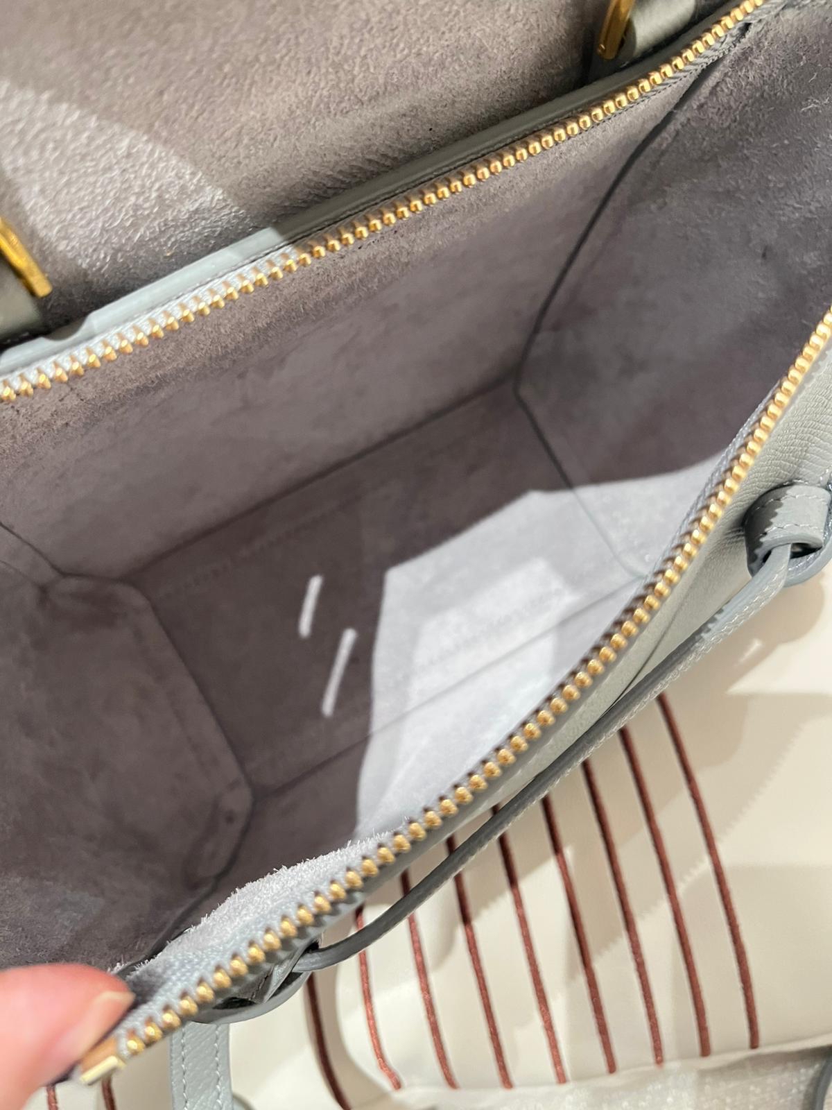 Celine nano belt bag grey 灰色牛皮 100%Authentic , 99%new✅Dust bag