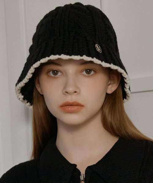 ●ANOETIC● ANC KNIT BUCKET HATBLACK m1037_963613 MUSINSA | ANOETIC ANC KNIT BUCKET HAT_BLACK