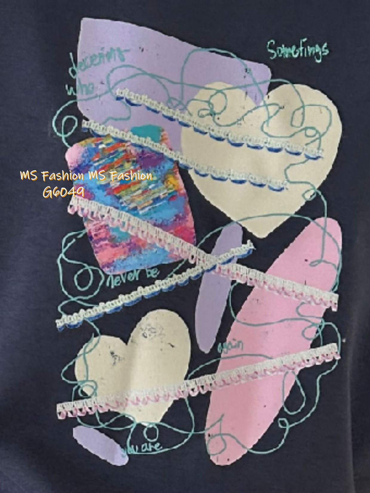 G6049 韓國🇰🇷特色幾何print top