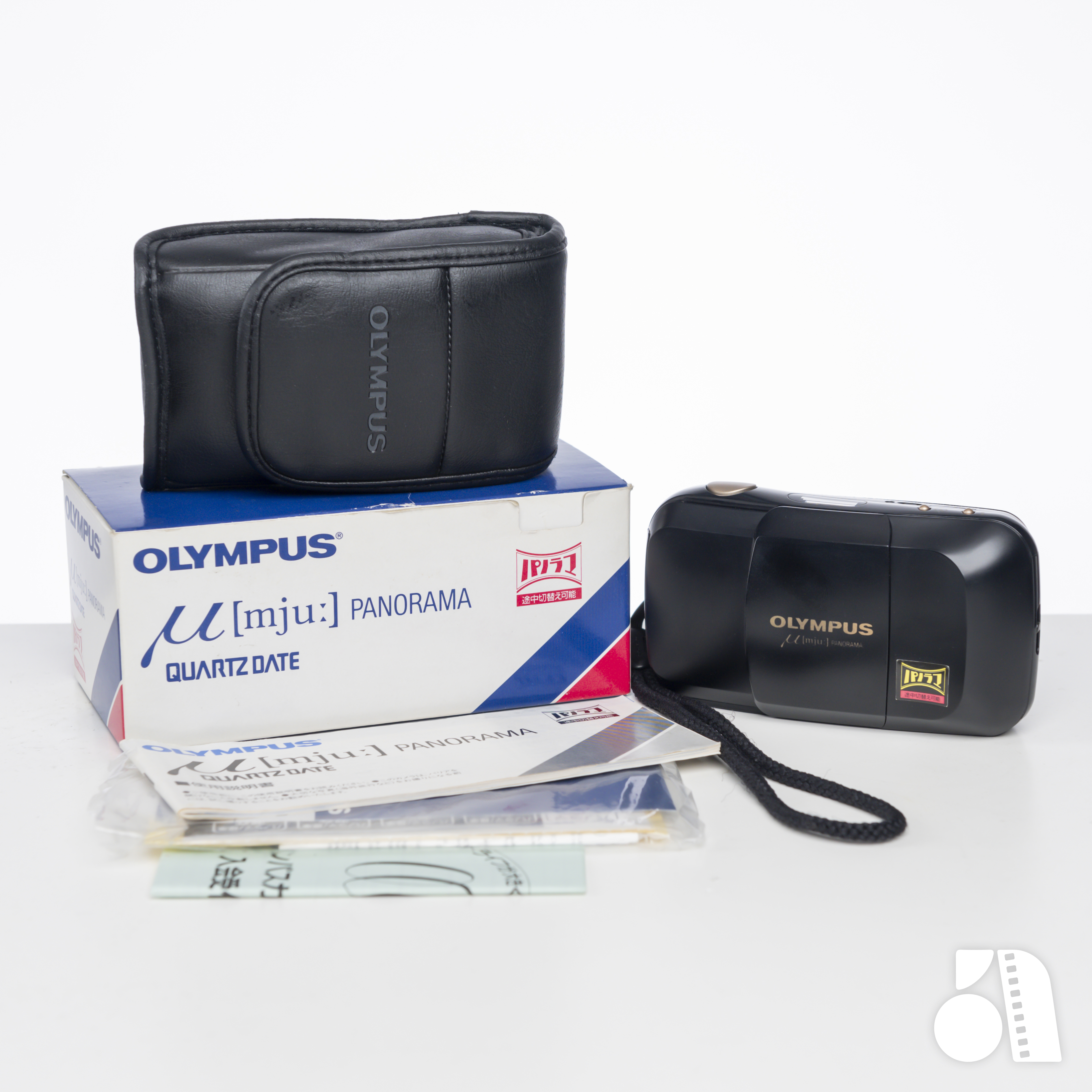 Olympus mju Panorama 原裝盒, 說明書, 機套, 手繩, 送一粒CR123A