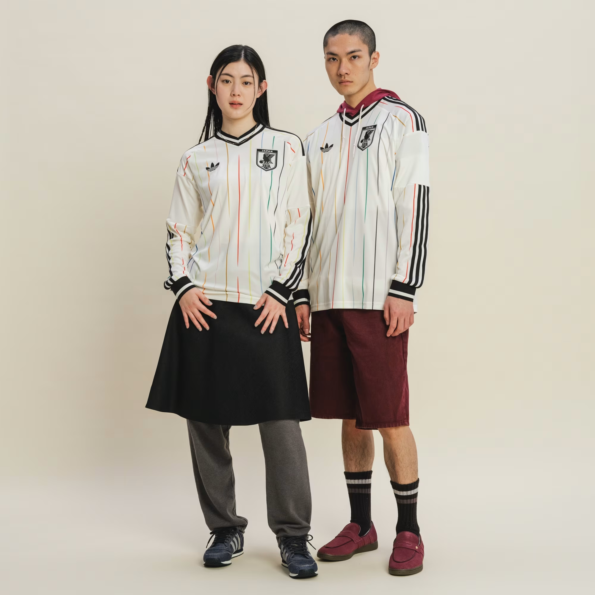 Adidas Japan 日本國家隊 2026-27 作客長袖球迷版球衣 (可加印字及臂章) JZ9697