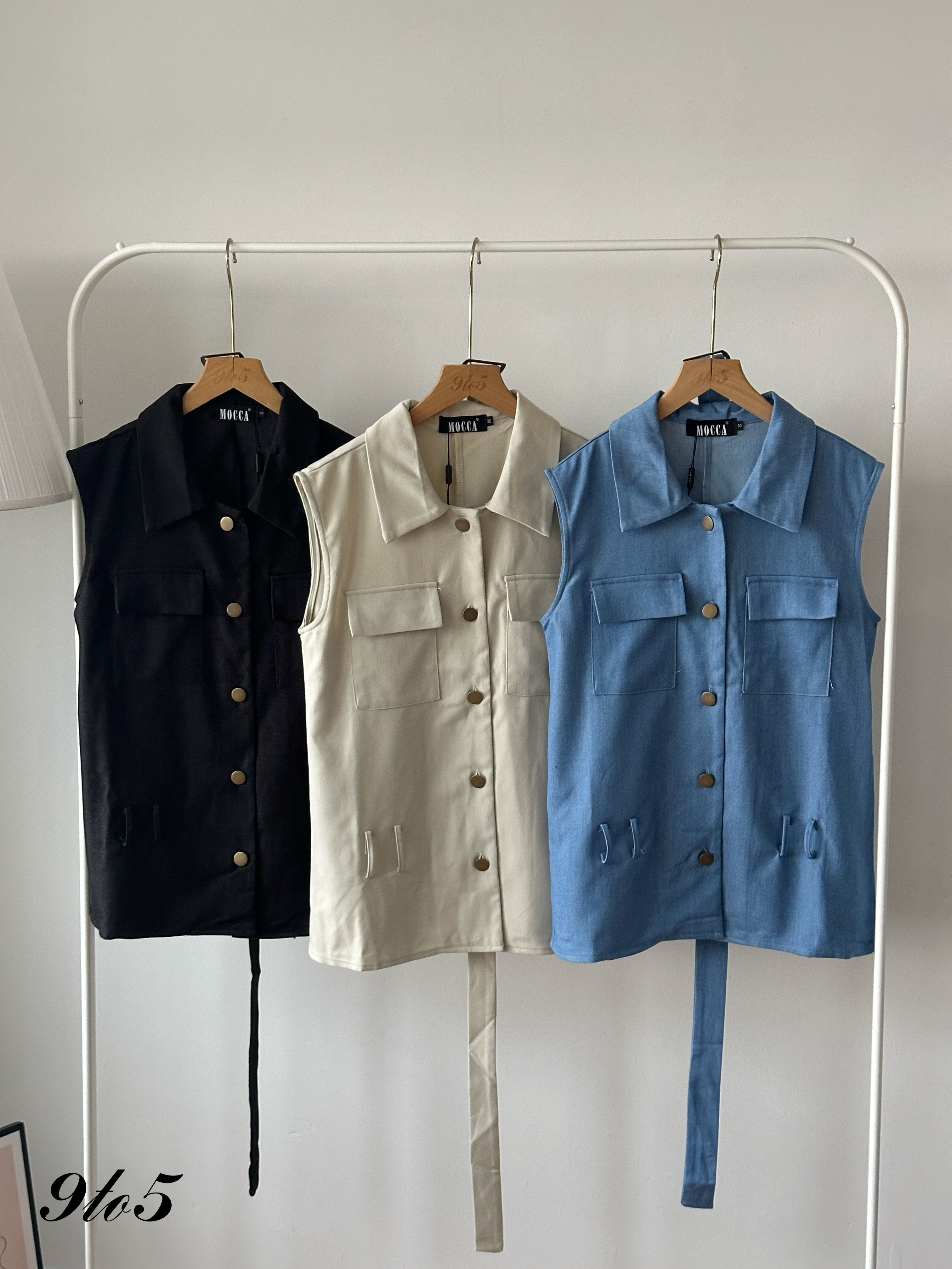 D2363 Long Vest Matching Set - 3 Colors 