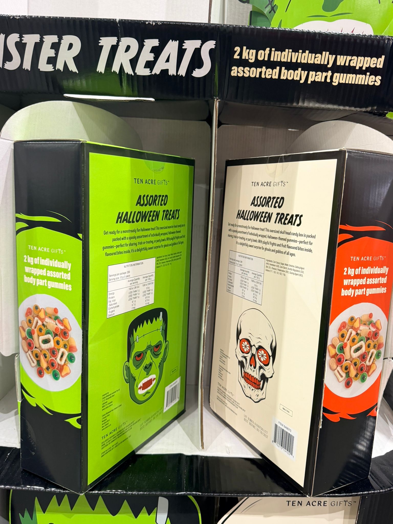 澳洲Costco 萬聖節🎃系列  Ten Acre Gifts 什錦萬聖節糖果 2KG - 怪獸/骷髏頭綜合萬聖節零食