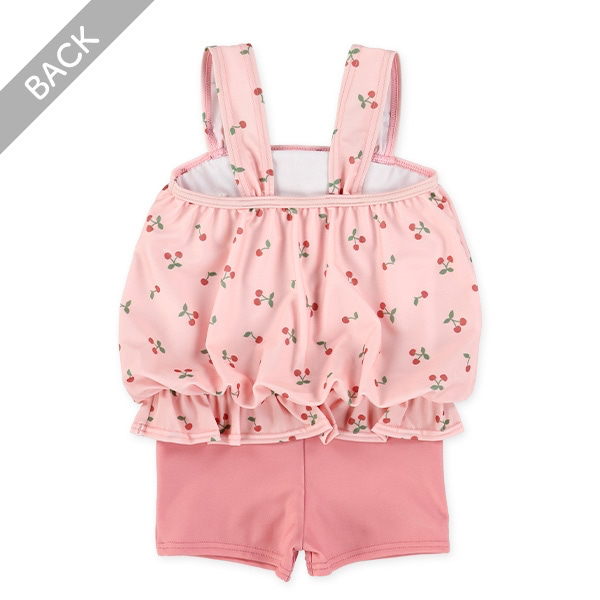 🇯🇵預訂 日本直送🇯🇵兩色吊帶櫻桃印花連身泳衣