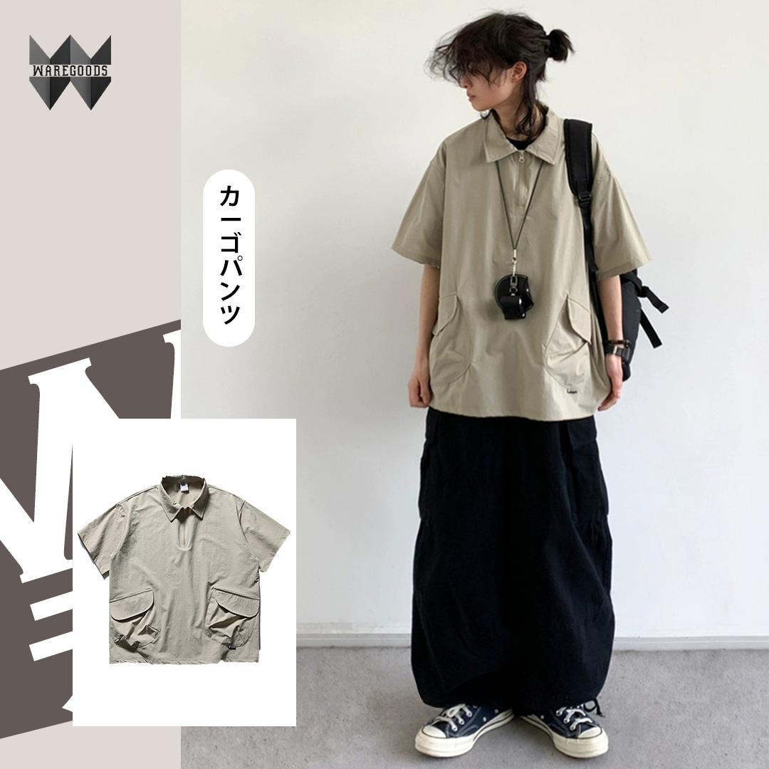W021半開胸口袋polo衫