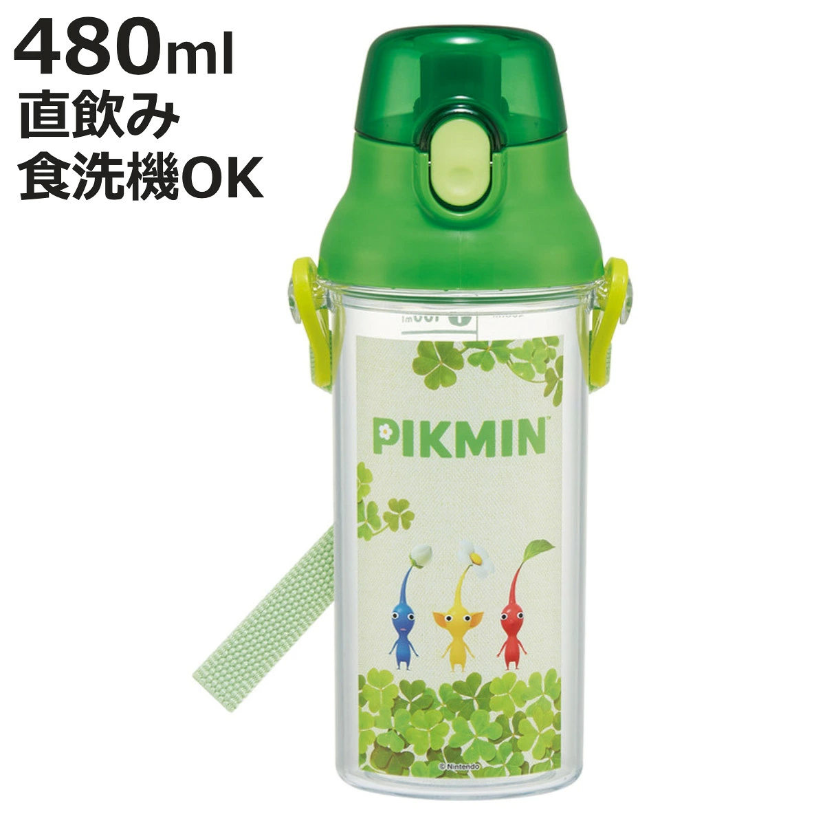 日本製 Skater 皮克敏 Pikmin 抗菌直飲水樽 480ml 