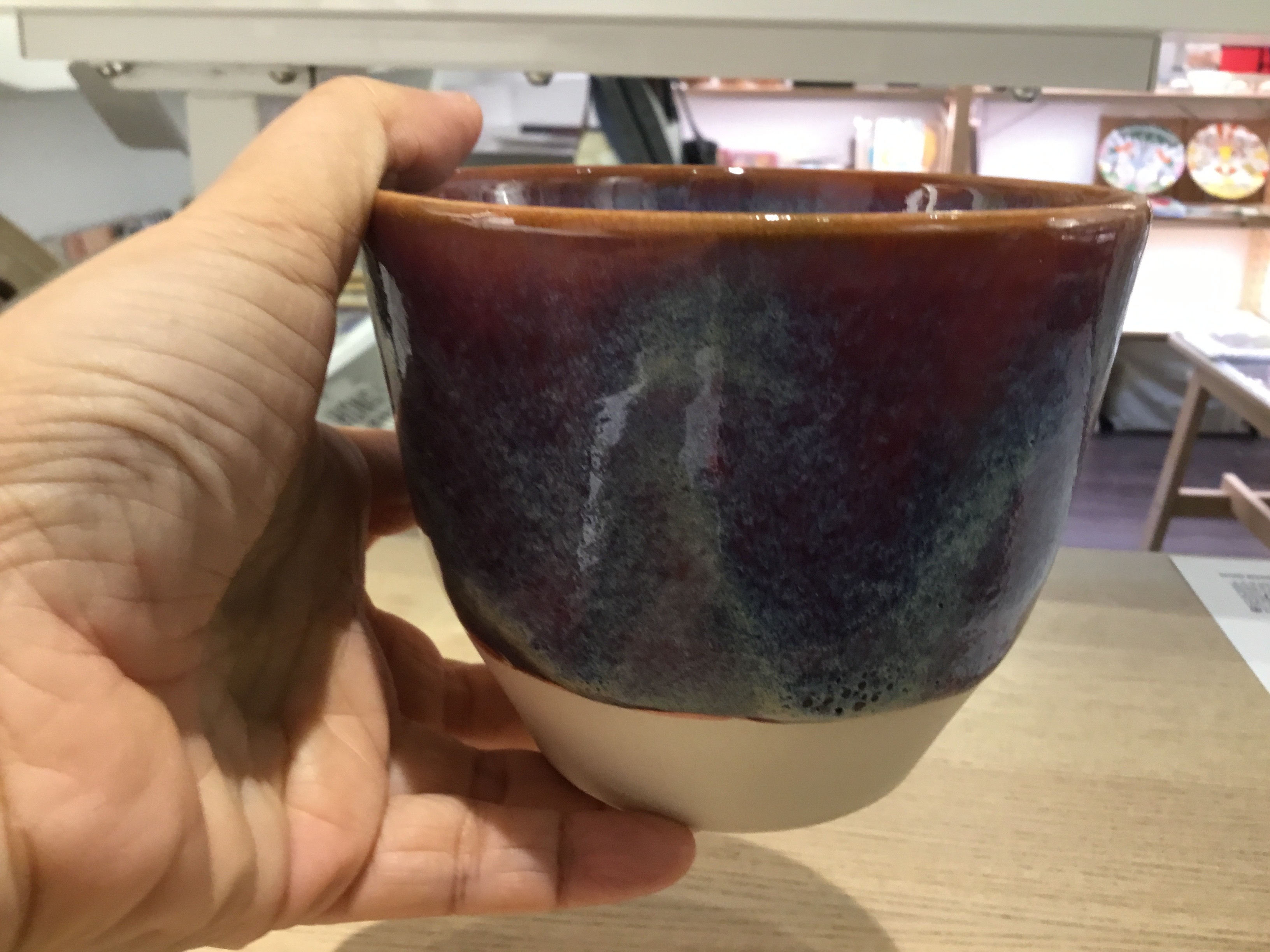 B plus Stars Mug Purple 