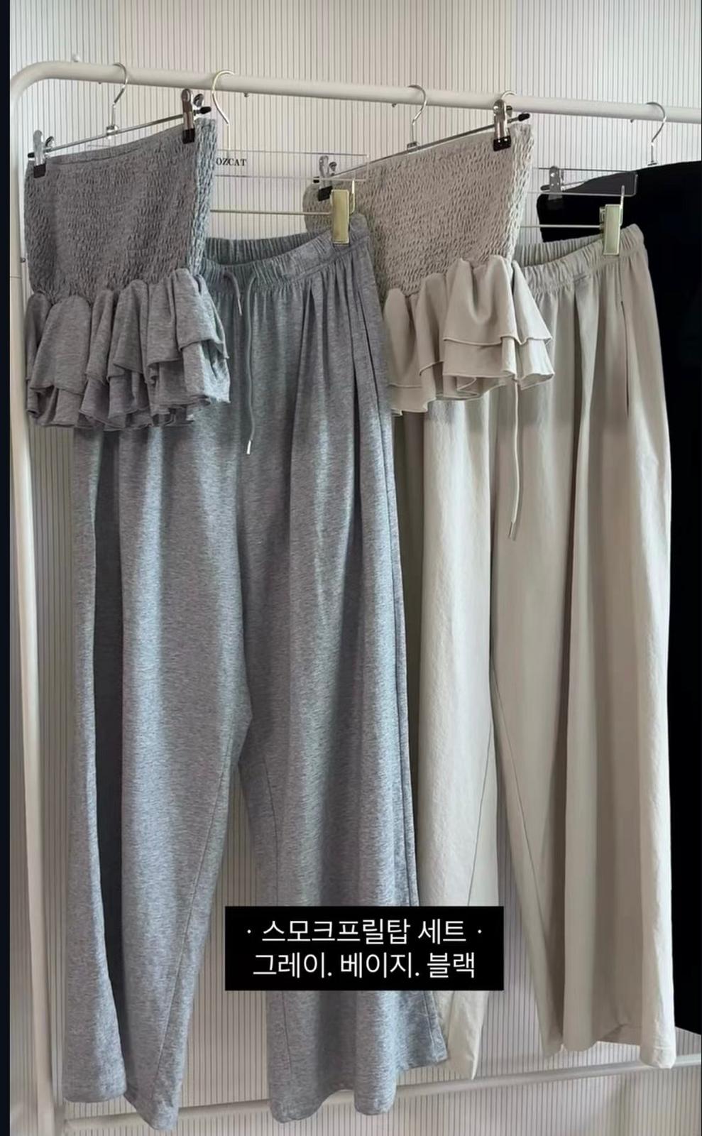 L30 ruffle top+ 休閑褲