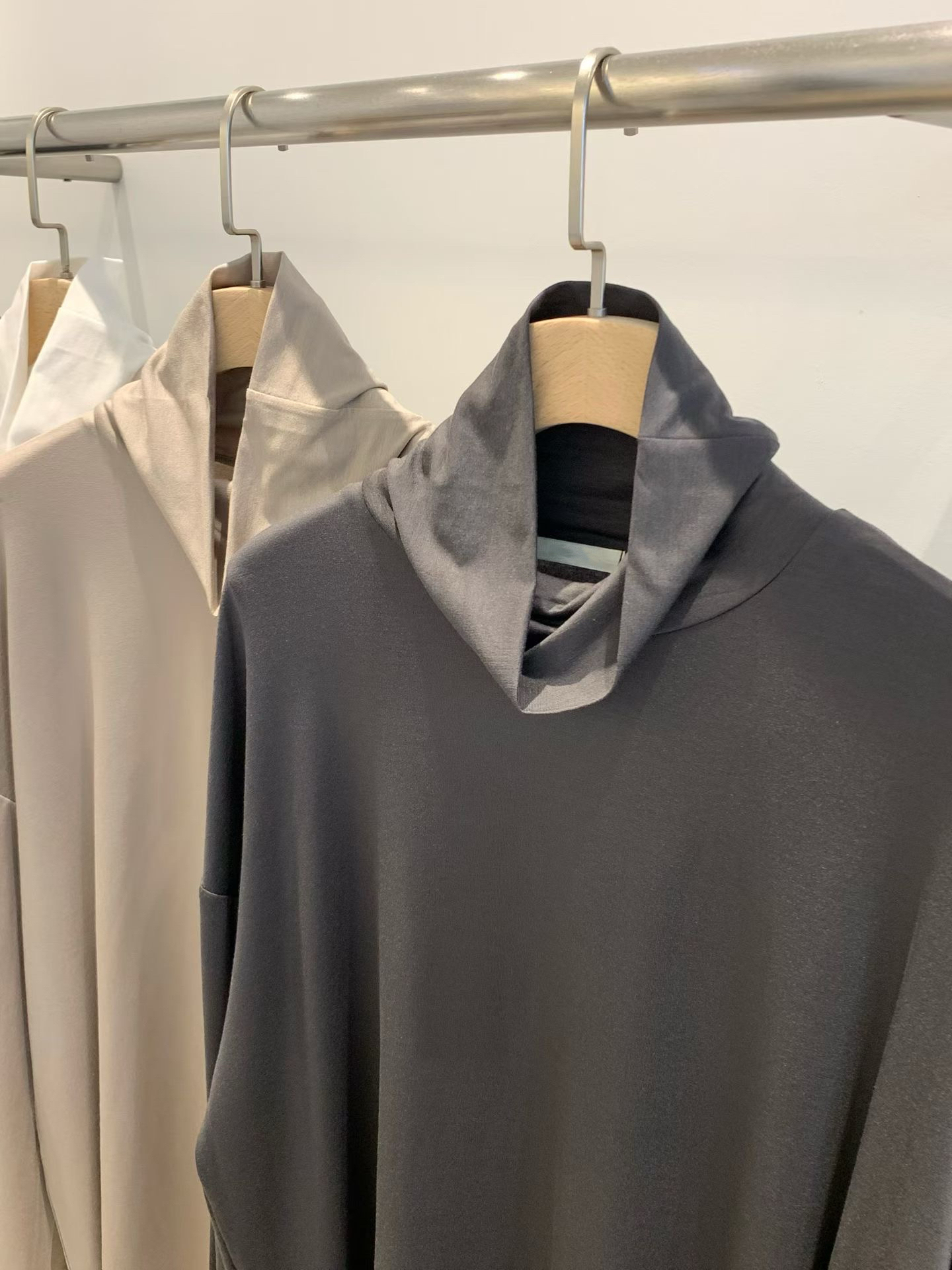 Relaxed Fit Turtleneck Tee #top157
