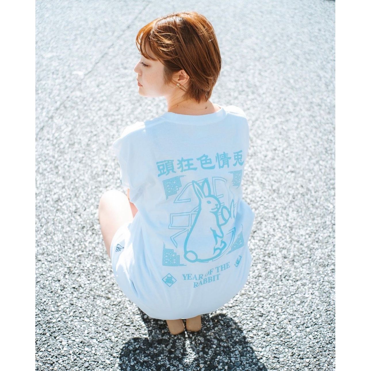 FR2月桃】 Flocky print T-shirt(月桃)沖縄限定品-