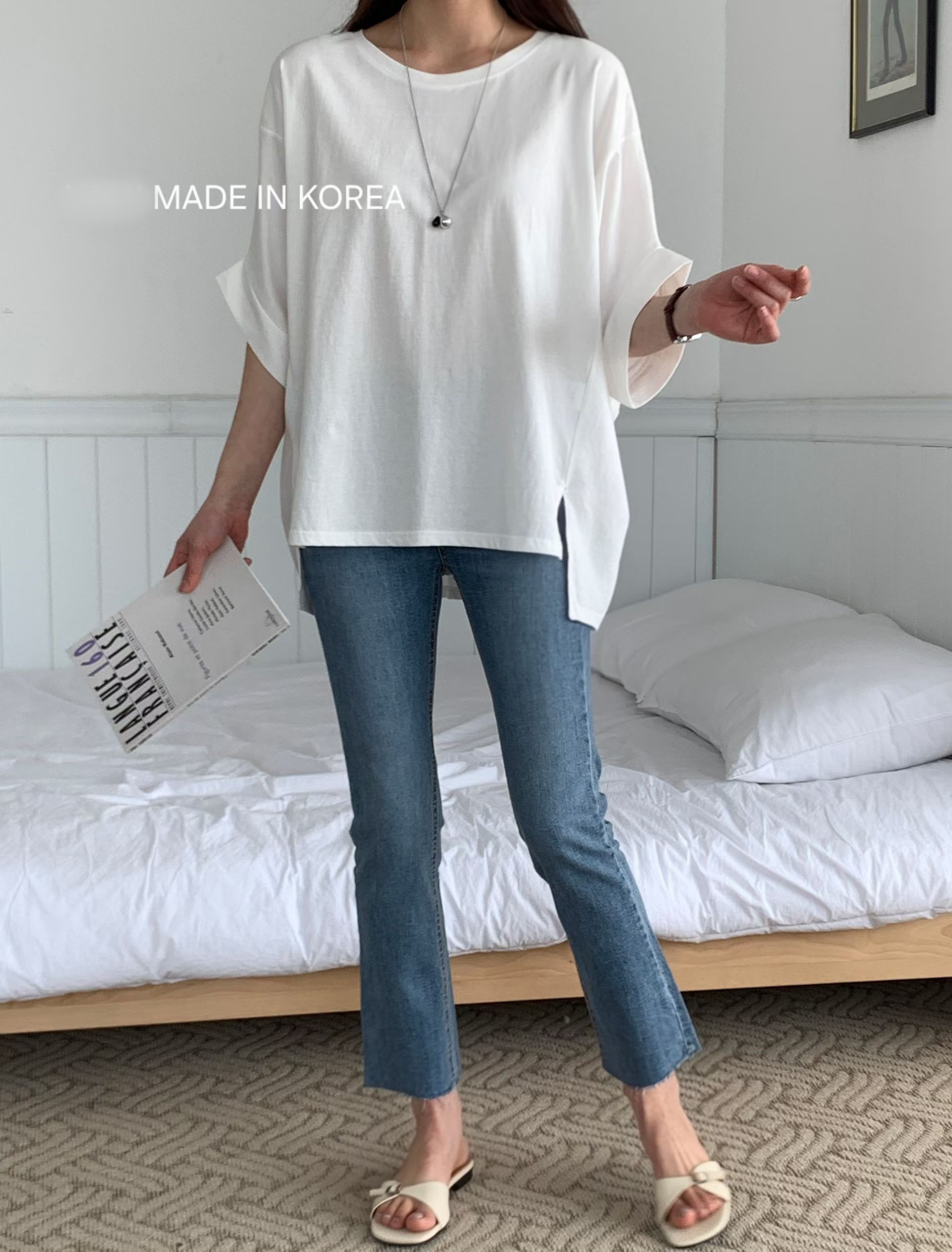 G6257 韓國🇰🇷鬆身淨色top