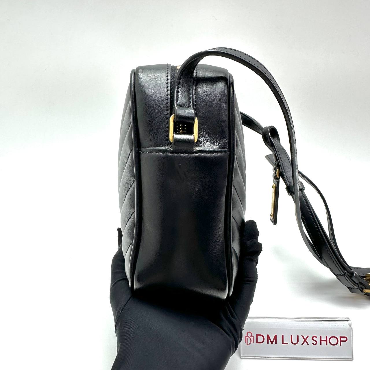 YSL Black Camera Bag GHW
